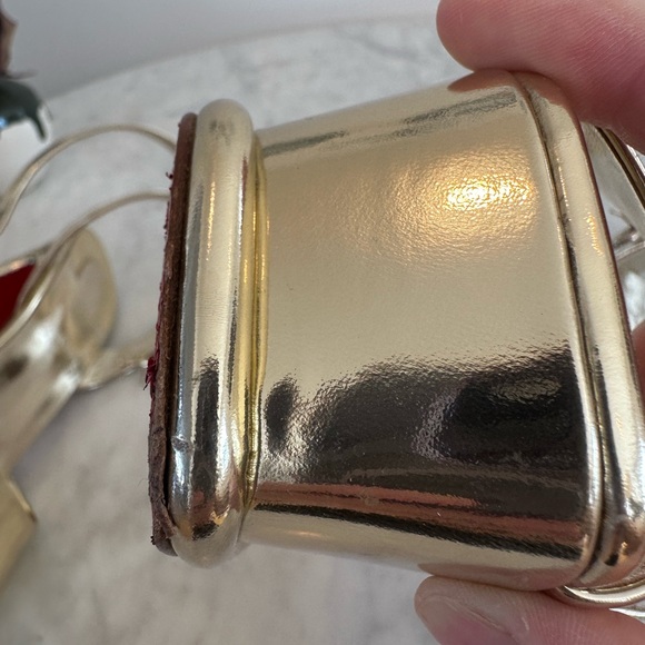 Christian Louboutin Amali Alta 130 Mirror Leather Platform Sandals - Picture 6 of 10